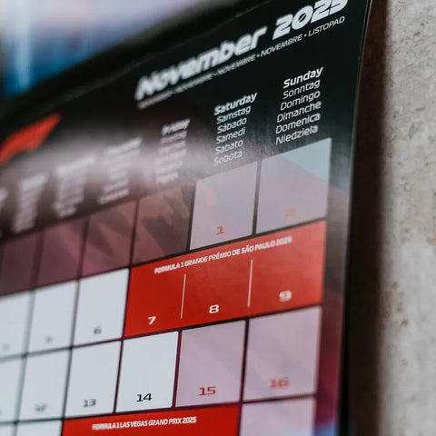 Formula 1 2025 Official Calendar by Automobilist