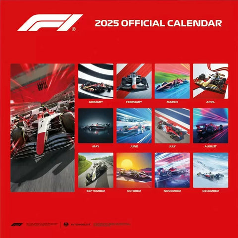 Formula 1 2025 Official Calendar by Automobilist