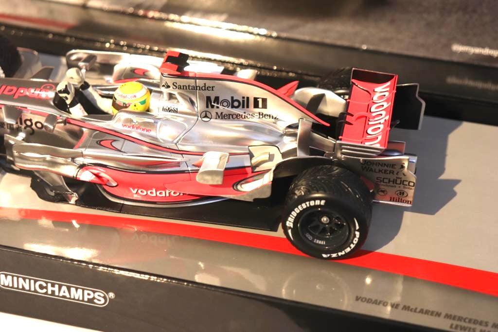 McLaren MP4/23 - Lewis Hamilton 2008 F1 Model Car World Champion Brazilian GP - 1/43 & 1/18  Minichamps