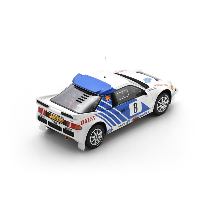 Ford RS200 No.8 3rd Swedish Rally 1986 - Spark Model Car
