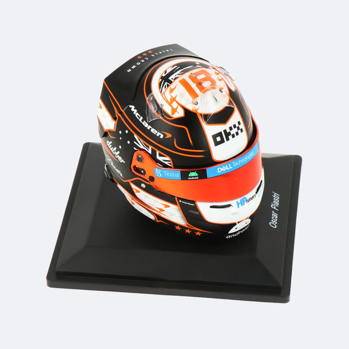 Oscar Piastri Helmet Monaco GP 2023  - McLaren F1 Team - Spark 1:5 Helmet