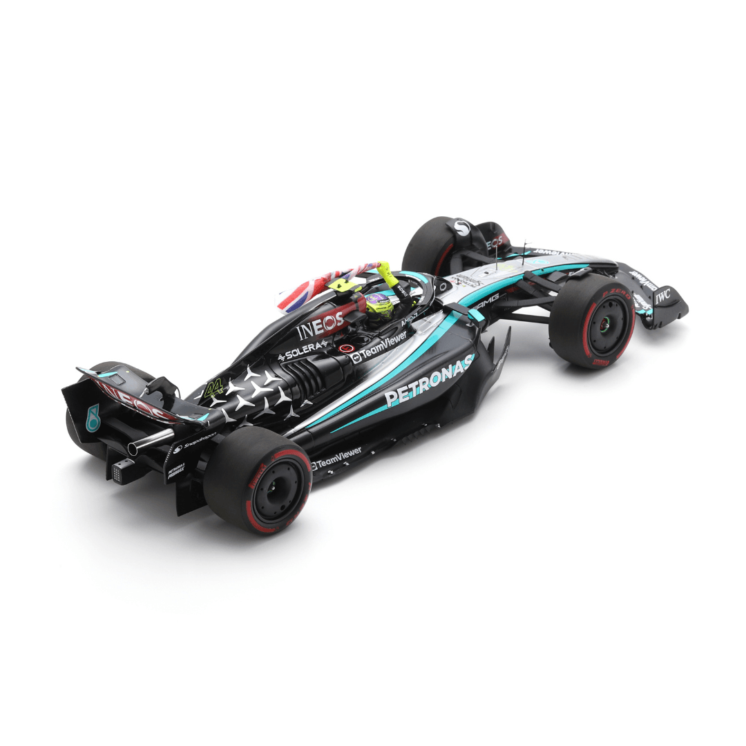 Lewis Hamilton British GP 2024 Mercedes F1 W15 (With British Flag) Model Car - Spark Model