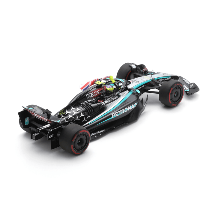 Lewis Hamilton British GP 2024 Mercedes F1 W15 (With British Flag) Model Car - Spark Model