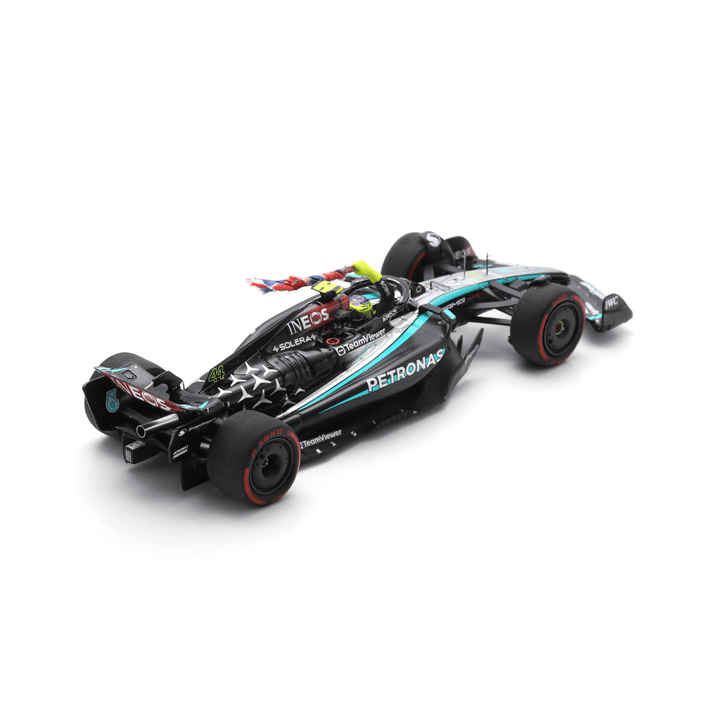 Lewis Hamilton British GP 2024 Mercedes F1 W15 (With British Flag) Model Car - Spark Model