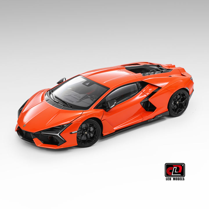 Lamborghini Revuelto Arancio Apodis Orange Diecast LCD 1:18 Model Car