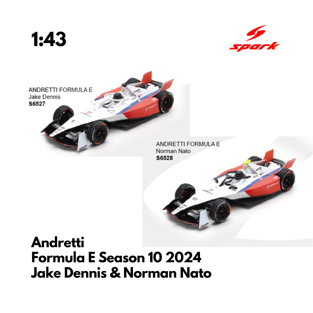 ANDRETTI - Formula E Model Car 2024 - 1:43 Spark Model – Driven By