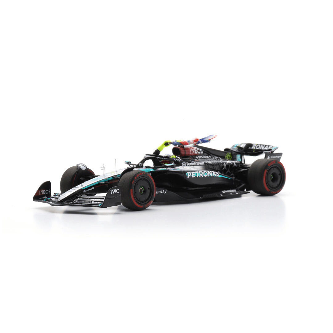 Lewis Hamilton British GP 2024 Mercedes F1 W15 (With British Flag) Model Car - Spark Model