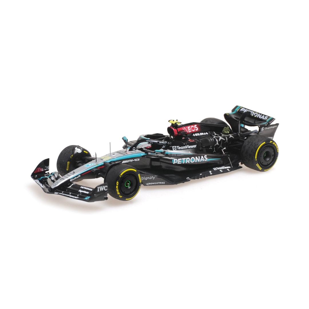 Lewis Hamilton – Abu Dhabi GP 2024 Mercedes AMG W15 With Figurine –  Minichamps Model Car