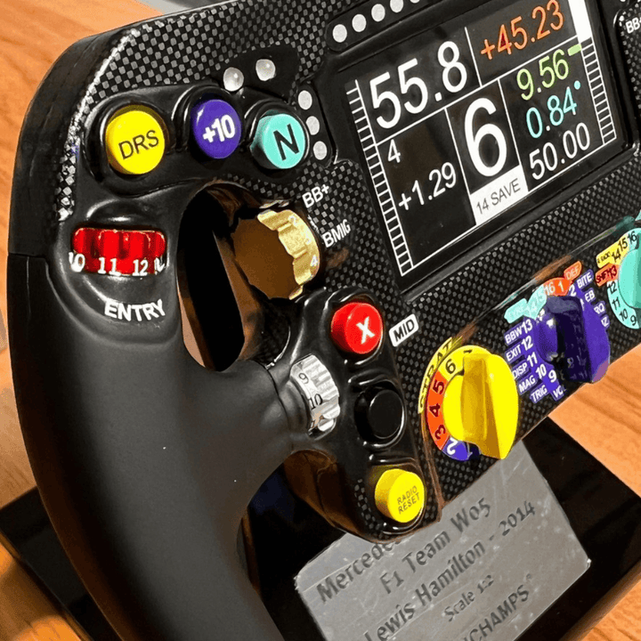 Lewis Hamilton W05 Steering Wheel - F1 Season 2014 - Minichamps 1:2 Model Steering Wheel