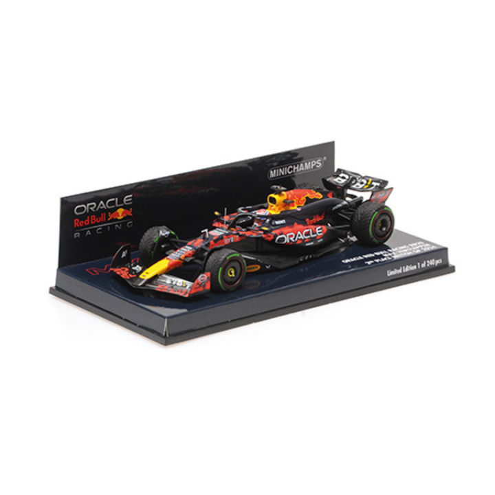 Max Verstappen British GP 2024 2nd Position Red Bull Racing RB20 Model Car - Minichamps