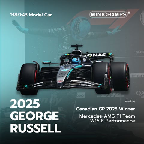 George Russell – Canadian GP 2025 Winner Mercedes F1 team W16 – Minichamps Model Car