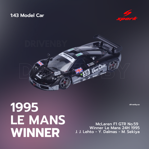 McLaren F1 GTR No.59 Winner Le Mans 24H 1995 - Heritage Spark Model Car