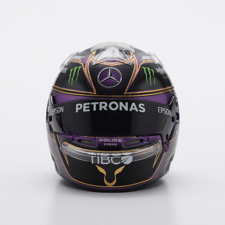 Lewis Hamilton - Mercedes AMG F1 Abu Dhabi 2020 Helmet Special Edition 7x World Champion - 1/5 Proportion Spark Mini Helmet