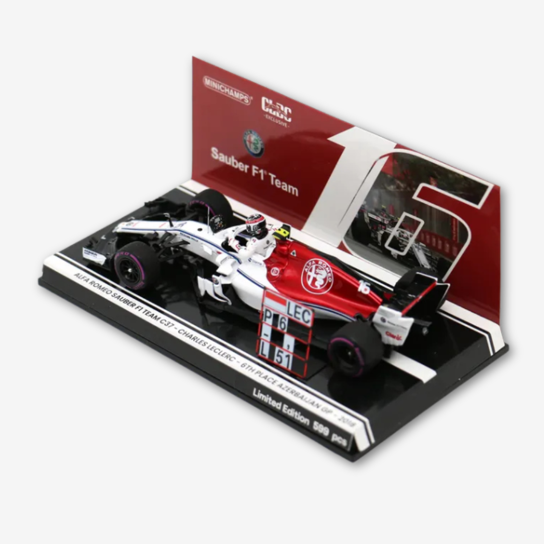 Charles Leclerc C37 Azerbaijan GP 6th 2018 1st F1 Point Sauber F1