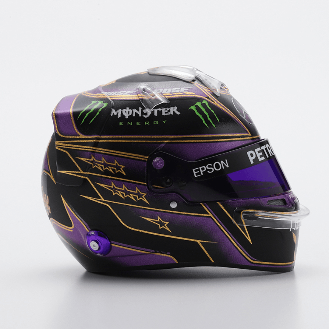 Lewis Hamilton - Mercedes AMG F1 Abu Dhabi 2020 Helmet Special Edition 7x World Champion - 1/5 Proportion Spark Mini Helmet