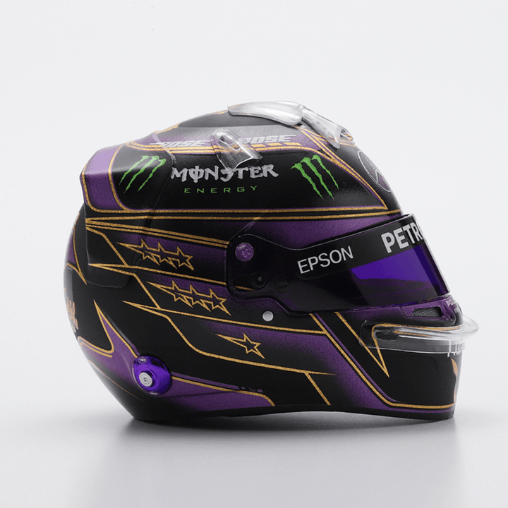 Lewis Hamilton - Mercedes AMG F1 Abu Dhabi 2020 Helmet Special Edition 7x World Champion - 1/5 Proportion Spark Mini Helmet