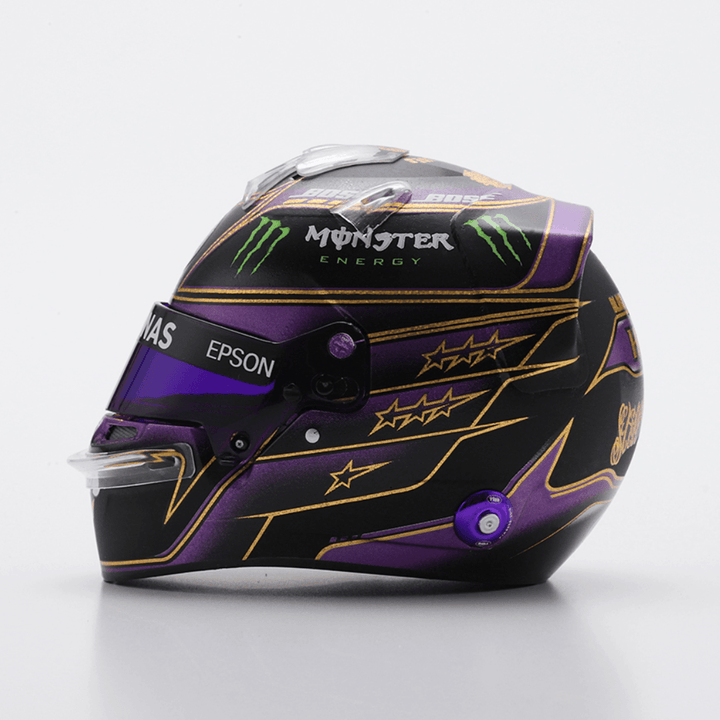 Lewis Hamilton - Mercedes AMG F1 Abu Dhabi 2020 Helmet Special Edition 7x World Champion - 1/5 Proportion Spark Mini Helmet