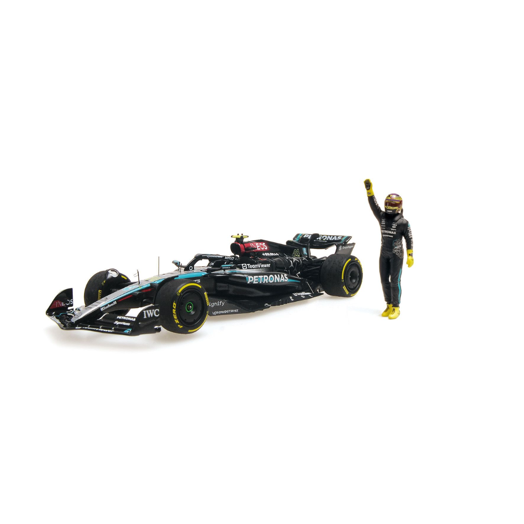 Lewis Hamilton – Abu Dhabi GP 2024 Mercedes AMG W15 With Figurine –  Minichamps Model Car