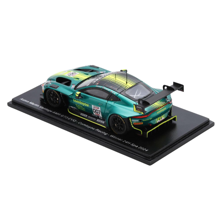 Aston Martin Vantage AMR GT3 EVO No.007 Comtoyou Racing Winner 24H Spa 2024 - Spark Model Car