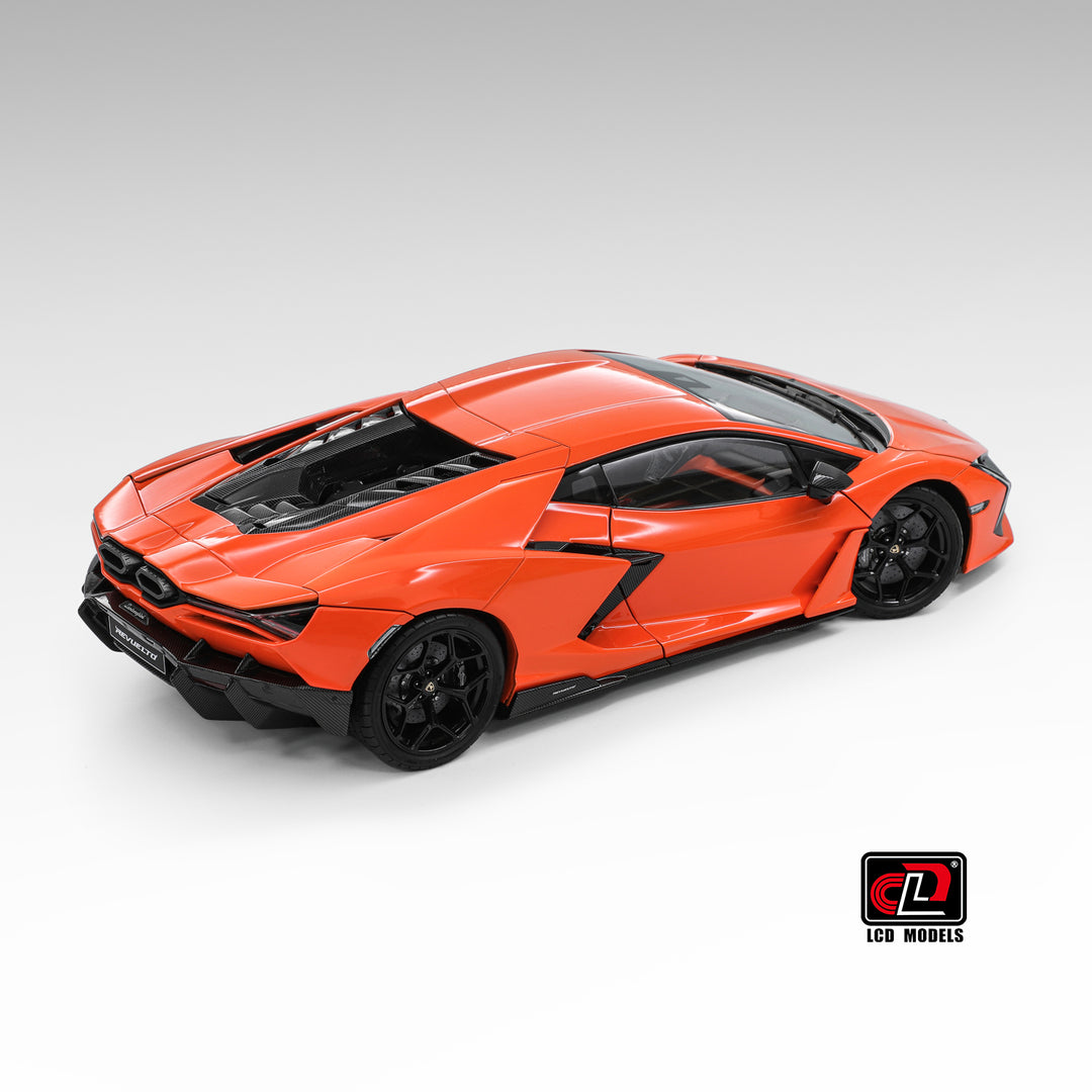 Lamborghini Revuelto Arancio Apodis Orange Diecast LCD 1:18 Model Car