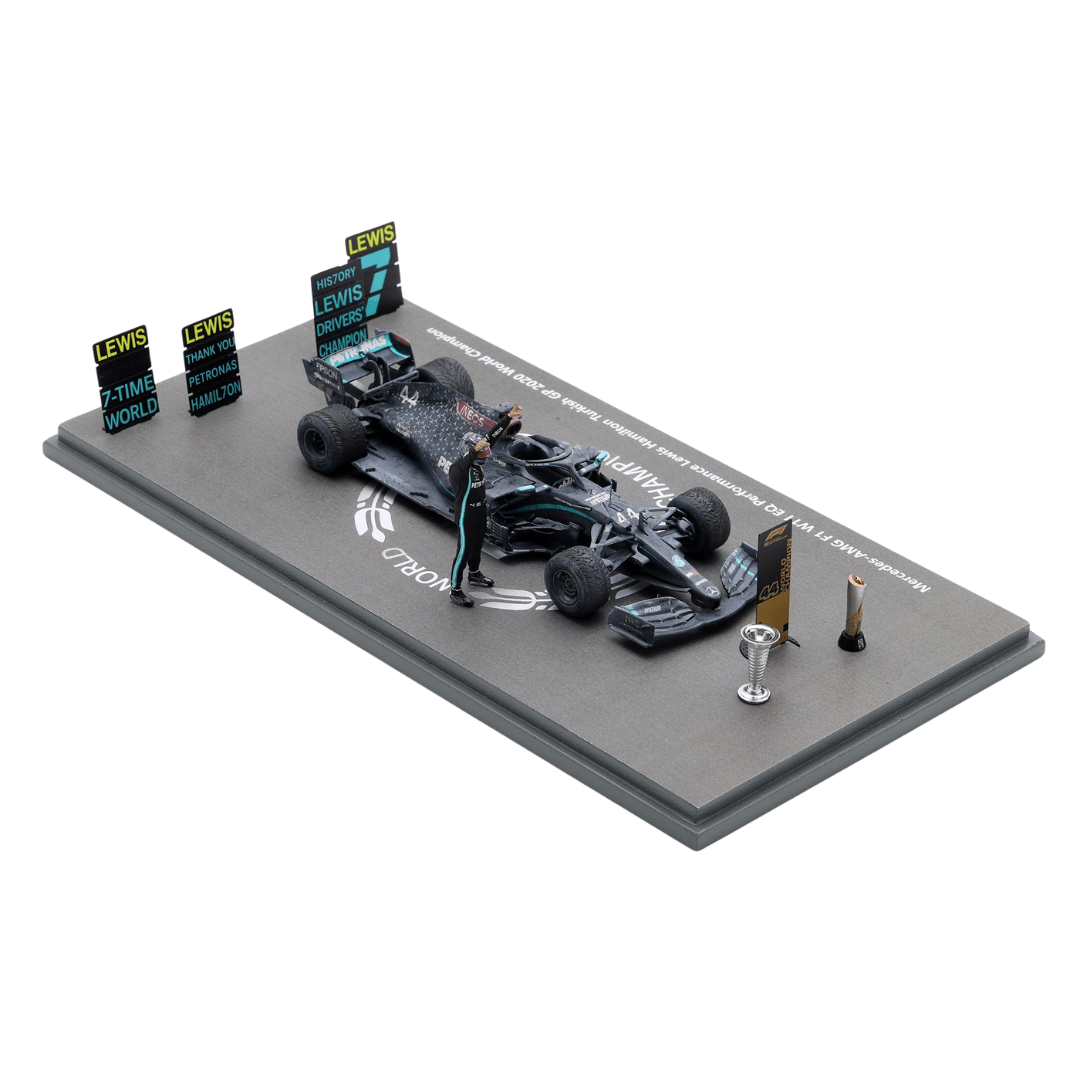 Lewis Hamilton Mercedes AMG W11 - Turkish GP 2020 Limited Edition Model Car with Figurine - Spark Model