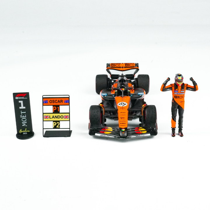 Oscar Piastri Winner Spanish GP Model Car -  McLaren F1 MCL39 2025 Special Livery | 1:43 Minichamps Model Car