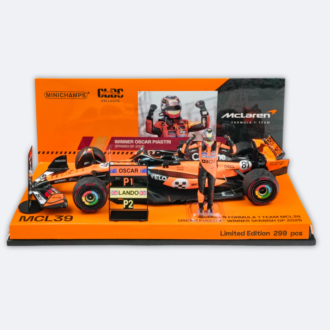 Oscar Piastri Winner Spanish GP Model Car -  McLaren F1 MCL39 2025 Special Livery | 1:43 Minichamps Model Car