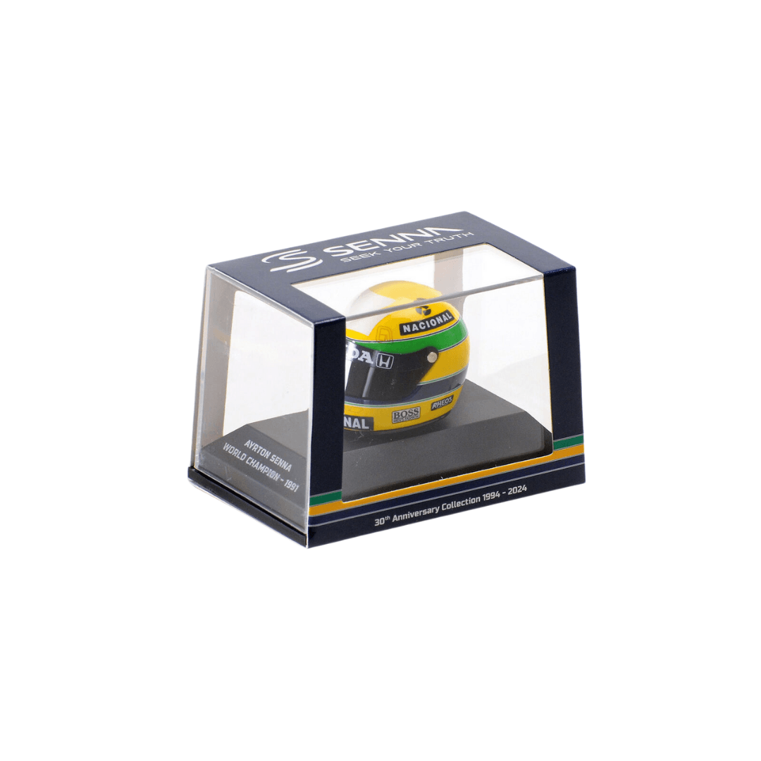 Ayrton Senna F1 World Champion 1991 Model Helmet - Minichamps 1:8 Model Helmet