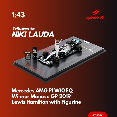 Lewis Hamilton Mercedes AMG W10 - Monaco GP Limited Edition Model Car - Spark Model