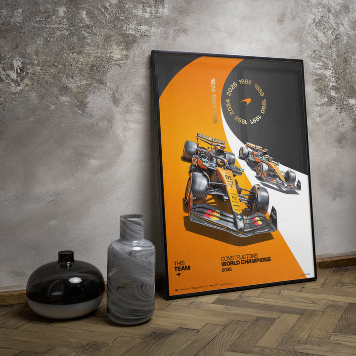 McLaren Formula 1 Team | 2025 Constructors’ World Champions | Automobilist Official Poster