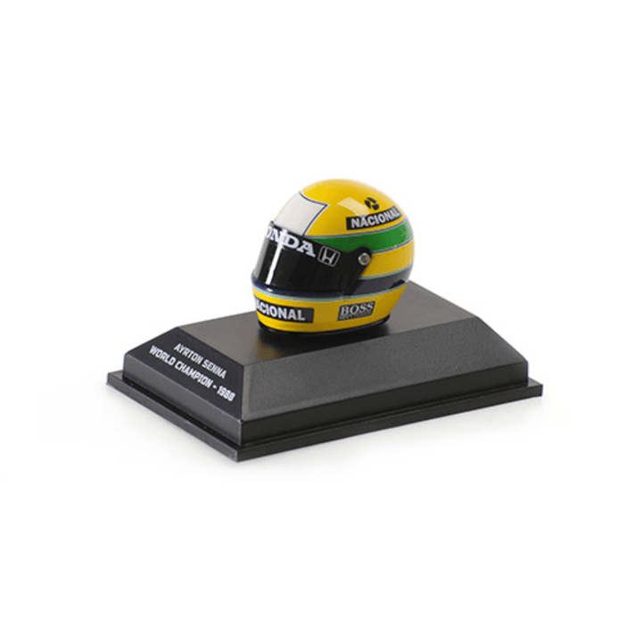 Ayrton Senna F1 World Champion 1988 Model Helmet - Minichamps 1:8 Model Helmet