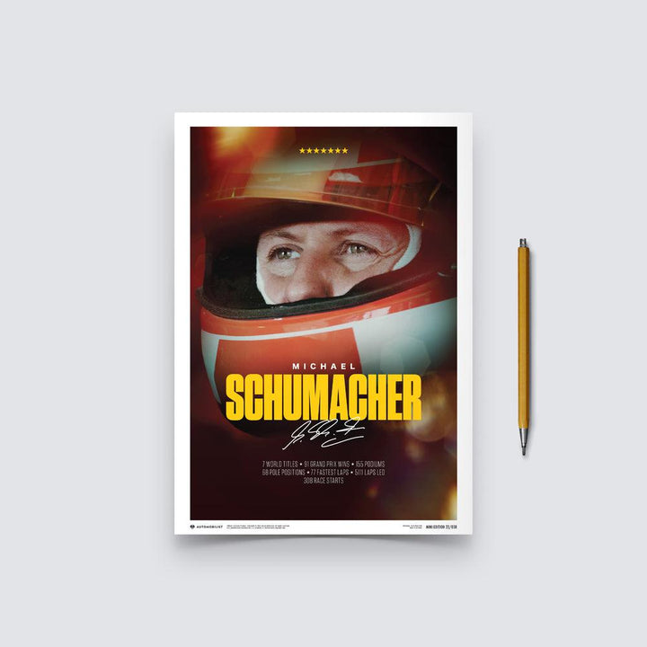 Michael Schumacher - Keep Fighting - 2023 Automobilist Poster