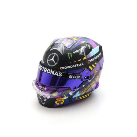 Lewis Hamilton - Mercedes AMG F1 British GP 2021 Helmet Rework Edition- 1/5 Proportion Spark Mini Helmet