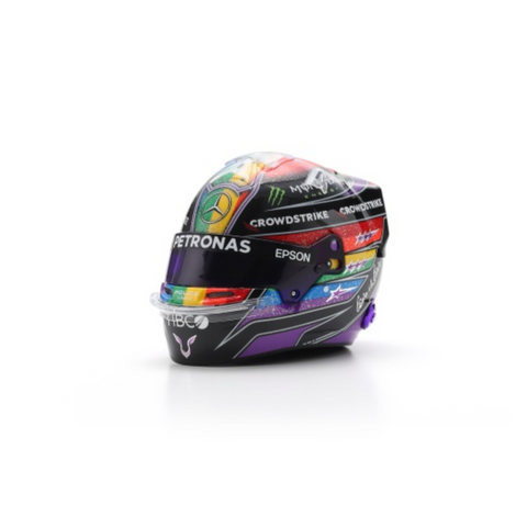 Lewis Hamilton - Mercedes AMG F1 Abu Dhabi GP 2021 Helmet Rework Edition- 1/5 Proportion Spark Mini Helmet