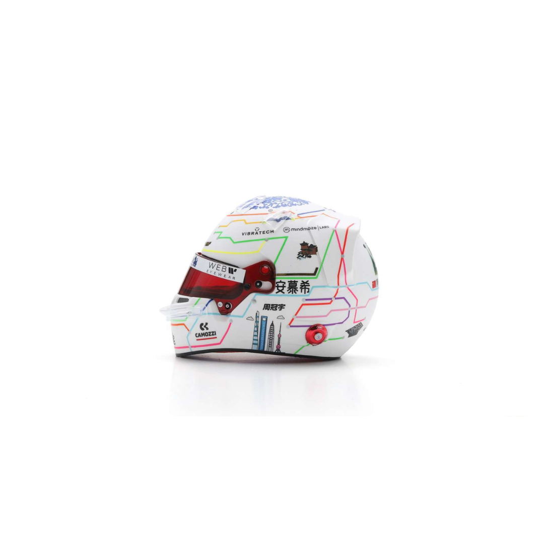 Zhou GuanYu - Kick Sauber F1 Chinese GP 2024 Helmet - 1/5 Proportion Mini Helmet