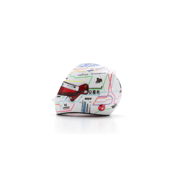 Zhou GuanYu - Kick Sauber F1 Chinese GP 2024 Helmet - 1/5 Proportion Mini Helmet