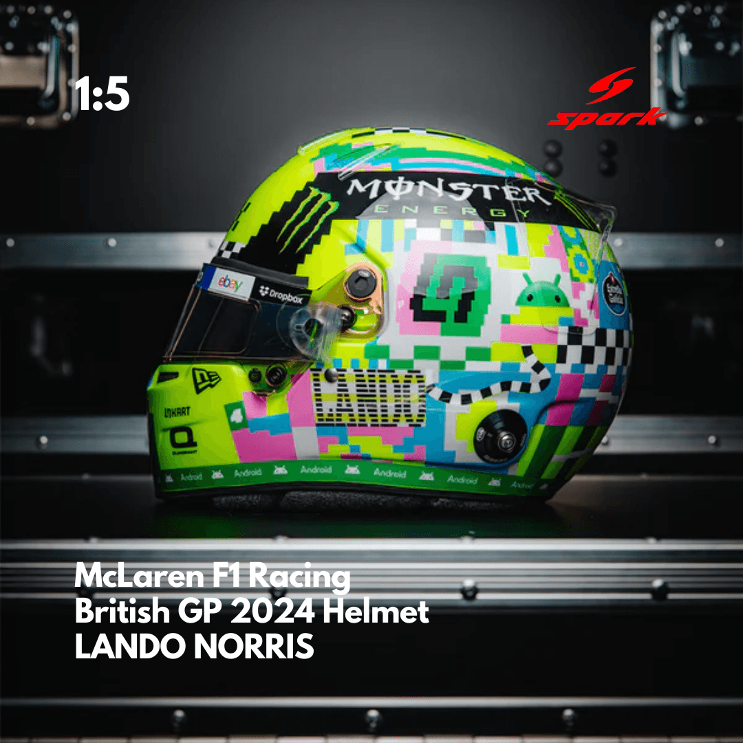 Lando Norris - McLaren F1 British GP 2024 Helmet - 1/5 Proportion Mini Helmet