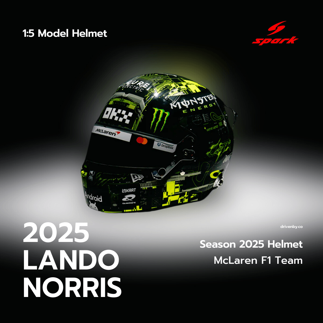 Lando Norris Helmet McLaren F1 Team 2025 Test Helmet - Spark 1:5 Helmet