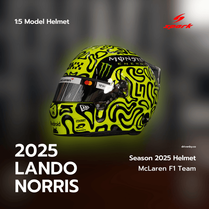 Lando Norris Helmet McLaren F1 Team Season 2025 Helmet - Spark 1:5 Helmet