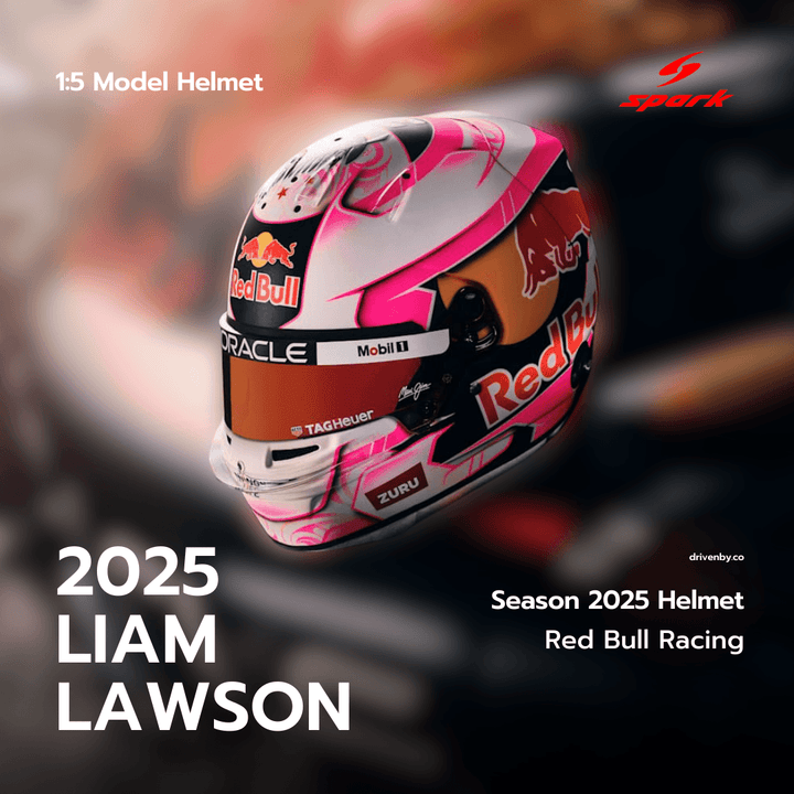 Liam Lawson - Orcale Red Bull Racing Season 2025 Helmet - Spark 1:5 Helmet