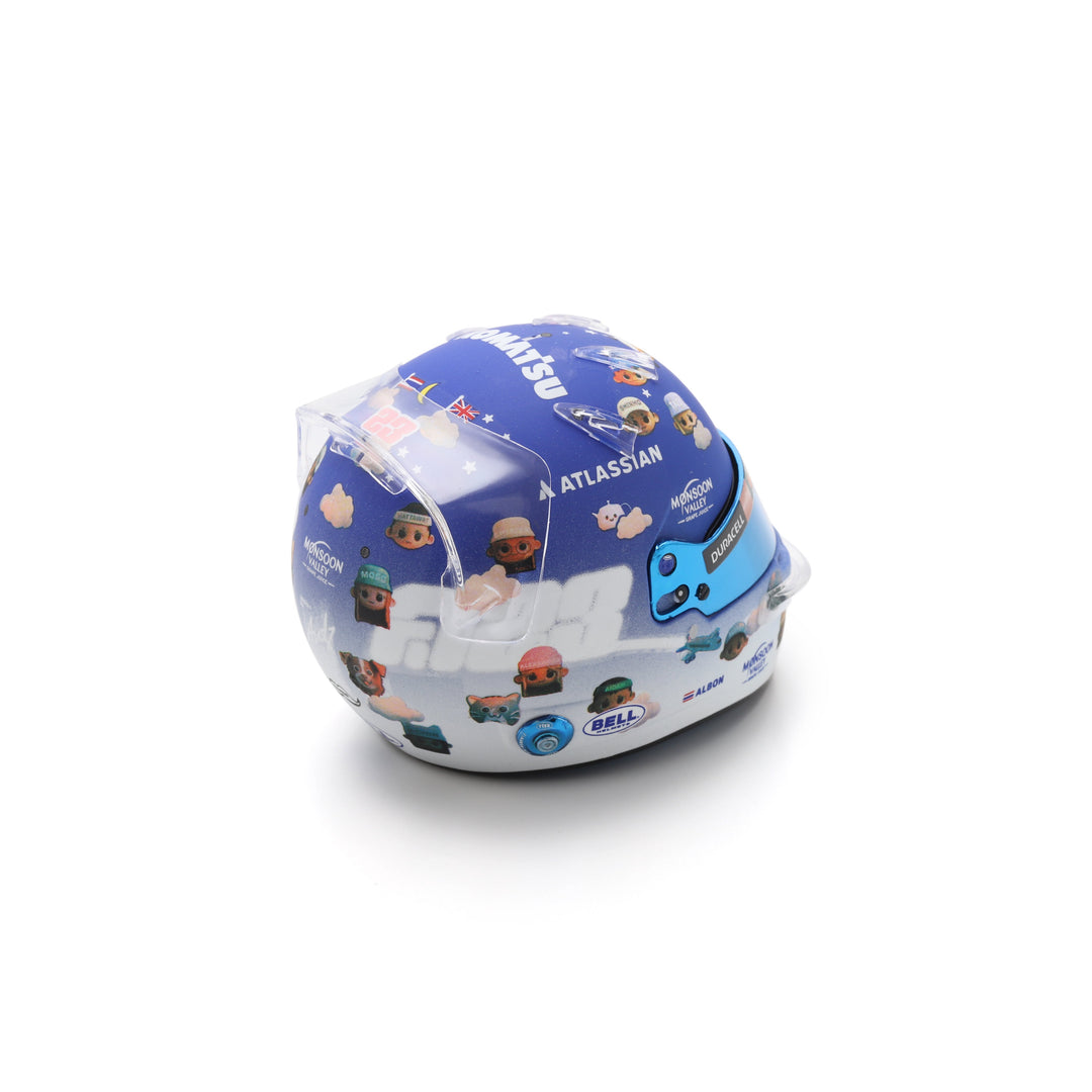 Alex Albon Helmet British GP 2025 - Williams Racing - Spark 1:5 Helmet