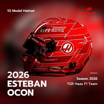 Esteban Ocon Helmet Season 2026 TGR Haas F1 Team - Spark 1:5 Helmet