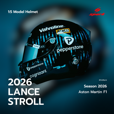 Lance Stroll Helmet Season 2026 Aston Martin Aramco Formula One Team - Spark 1:5 Helmet