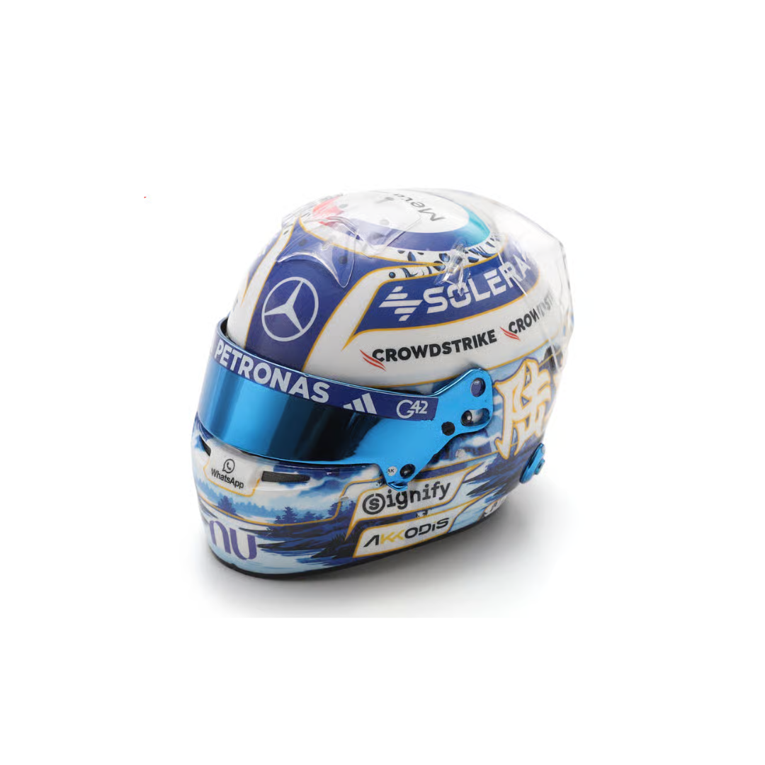 George Russell Helmet Chinese GP 2026 Mercedes-AMG PETRONAS Formula One Team - Spark 1:5 Helmet
