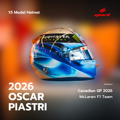 Oscar Piastri Helmet Canadian GP 2026 McLaren Mastercard F1 Team - Spark 1:5 Helmet