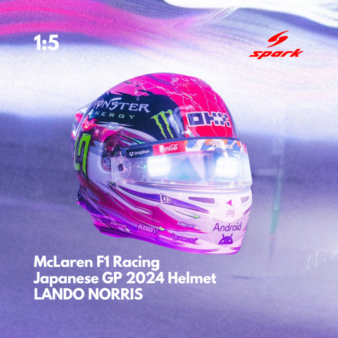 Lando Norris - McLaren F1 Japanese GP 2024 Helmet - 1/5 Proportion Mini Helmet