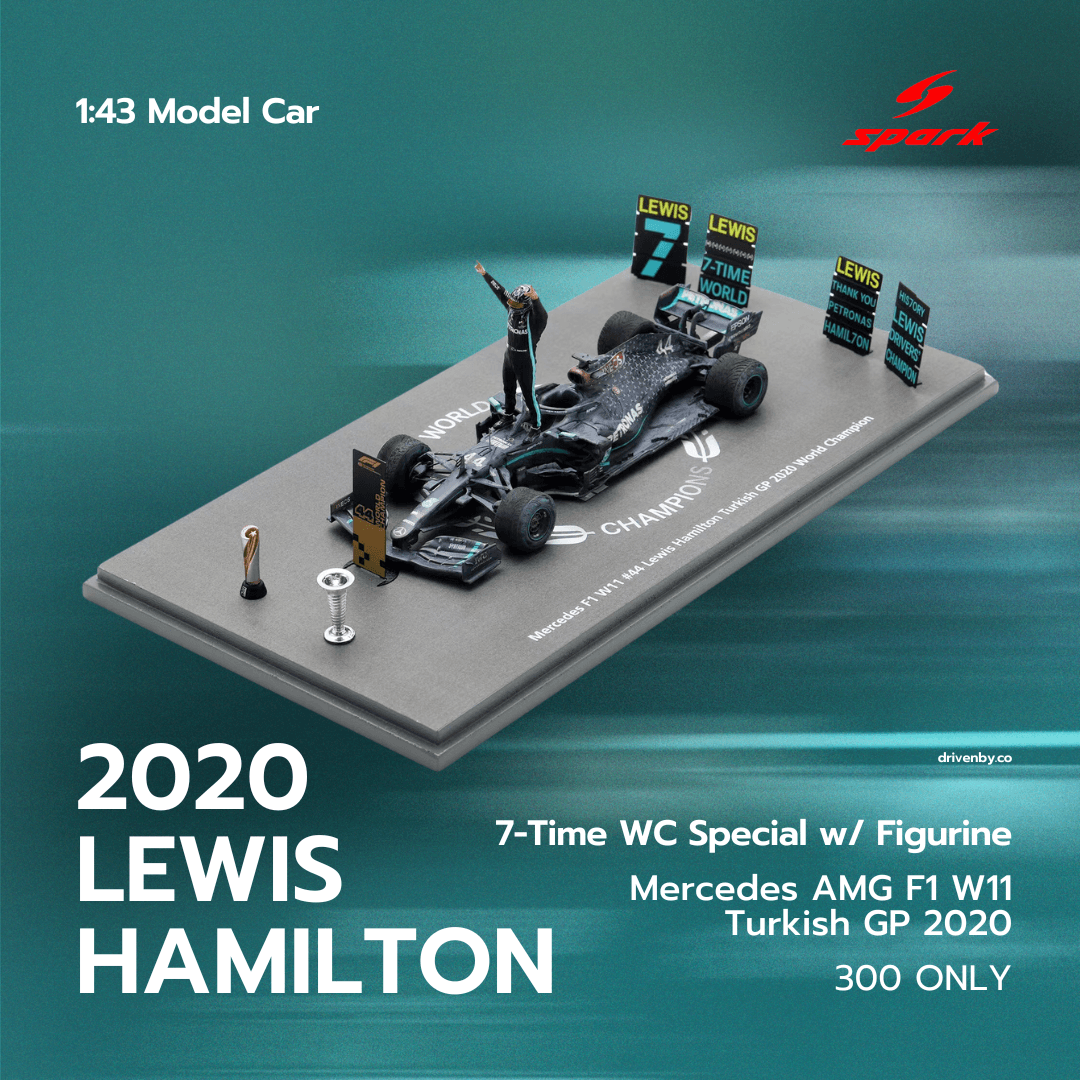 Lewis Hamilton Mercedes AMG W11 - Turkish GP 2020 Limited Edition Model Car with Figurine - Spark Model
