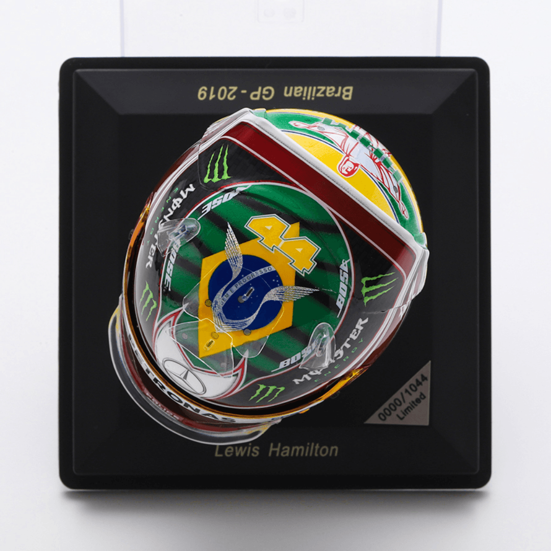 Lewis Hamilton - Brazilian GP 2019 Helmet Special Edition - 1/5 Proportion Spark Mini Helmet