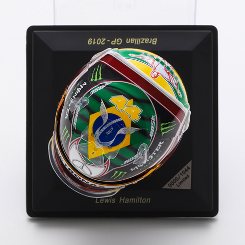 Lewis Hamilton - Brazilian GP 2019 Helmet Special Edition - 1/5 Proportion Spark Mini Helmet