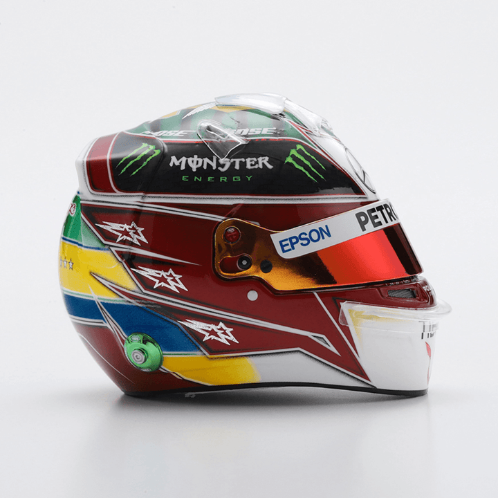 Lewis Hamilton - Brazilian GP 2019 Helmet Special Edition - 1/5 Proportion Spark Mini Helmet